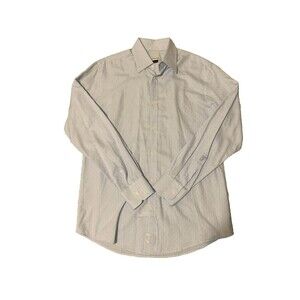 Versace Collection Mens Size 41/16  Blue Button Up Long Sleeve Dress Shirt‎